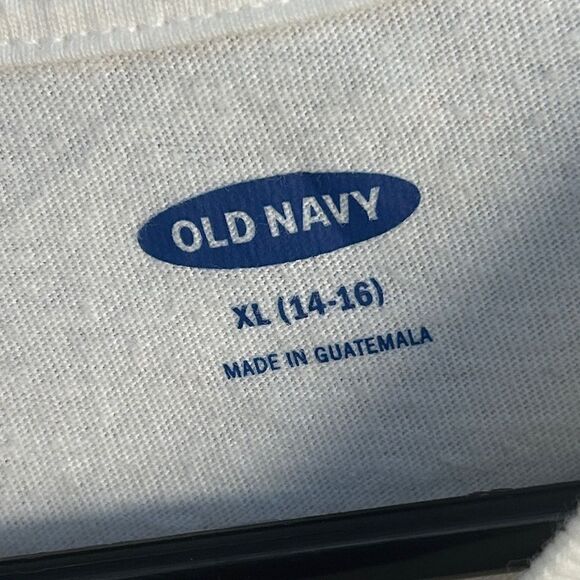5 for $25🔥Old Navy White Avatar Short Sleeve T-Shirt Boys XL (14-16) - Picture 3 of 5
